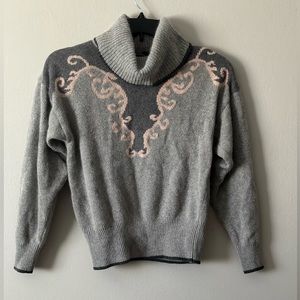 Vintage Jean Pierre Women’s Size M Turtleneck Sweater Lambswool Rabbit Hair